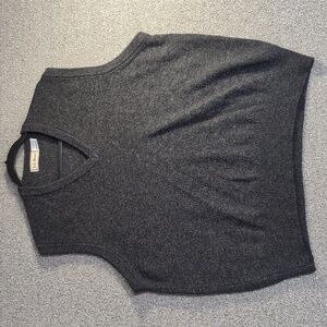 L.L. Bean 100% Lambswool V-Neck Sweater Vest Made in Scotland Size Large in Gray